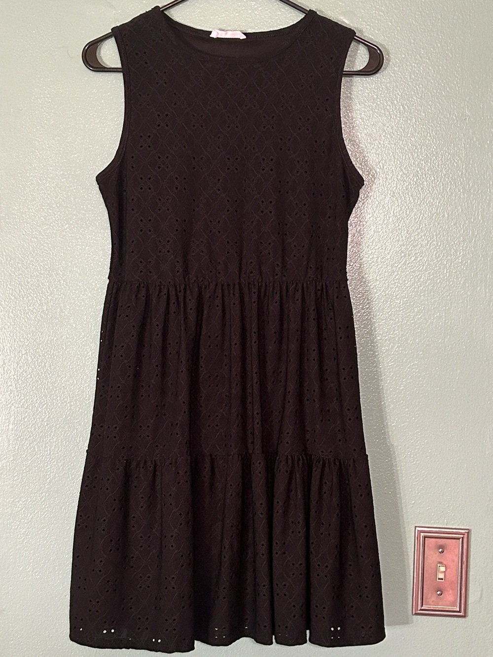 Eyelet Detailed Sleeveless Dress